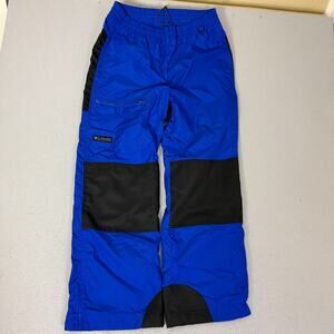 Columbia Sportswear Men’s M Blue Black Nylon Snow Ski Pants F7 SM8040